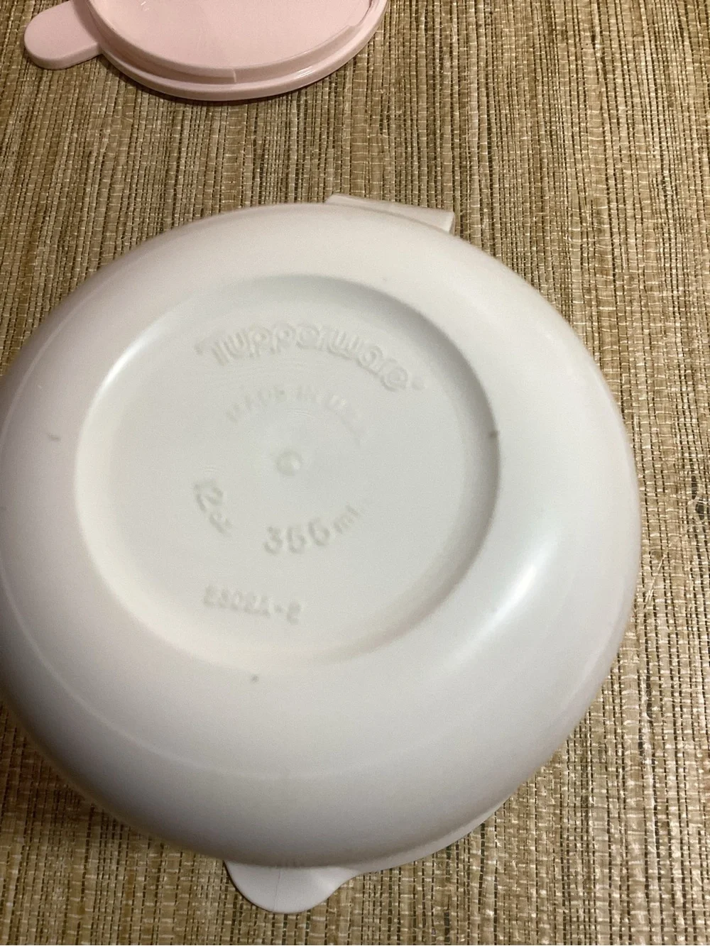Vintage Tupperware Complete set Serving pieces Almond/pink